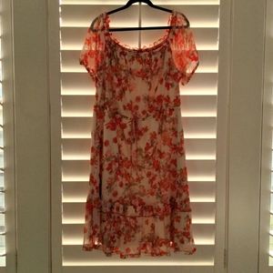 Flowy fun summer midi dress, XL